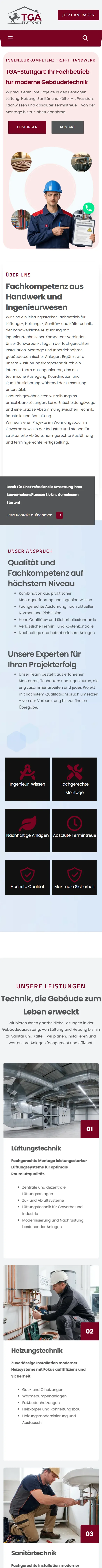 TGA Stuttgart on a phone